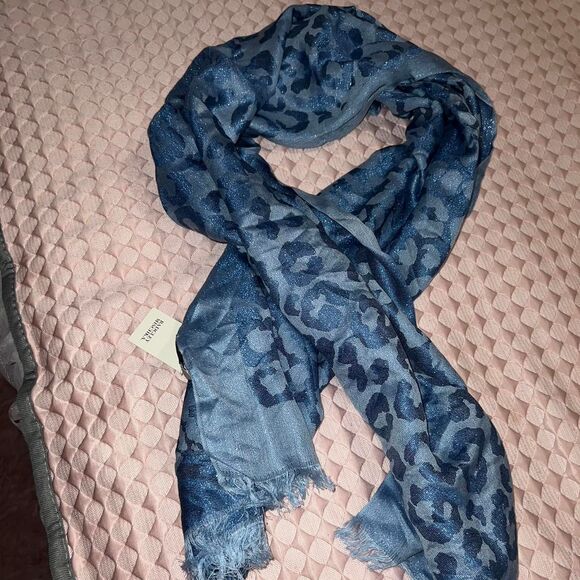 Badgley Mischka Accessories - Badgley Mischka Ocelot Lurex Silk Scarf